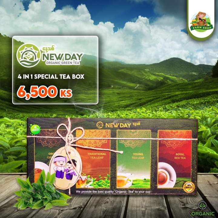 NEW DAY 4 in 1 Special Tea Box 100g - Organic green tea