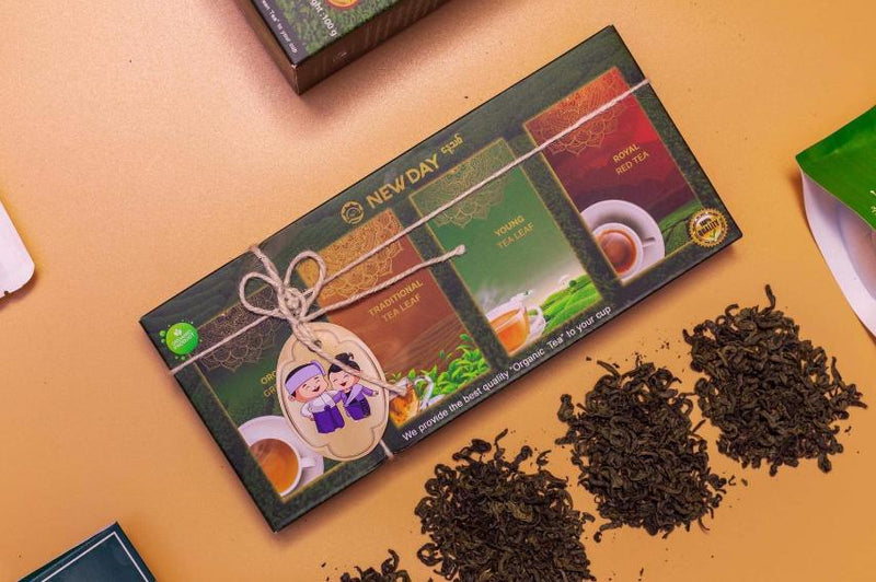 NEW DAY 4 in 1 Special Tea Box 100g - Organic green tea