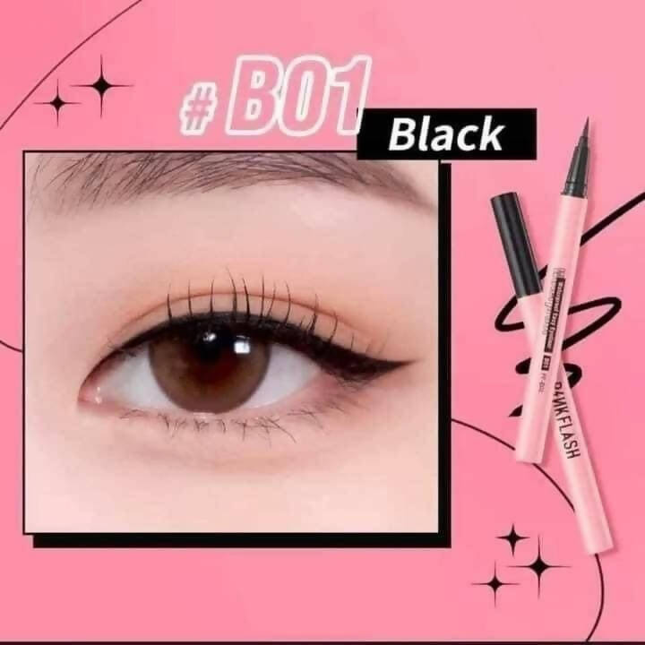 Pink flash eyeliner