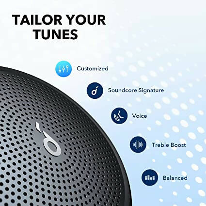Anker Soundcore Mini 3 Black Bluetooth Speaker, BassUp and PartyCast Technology, USB-C, Waterproof IPX7, and Customizable EQ