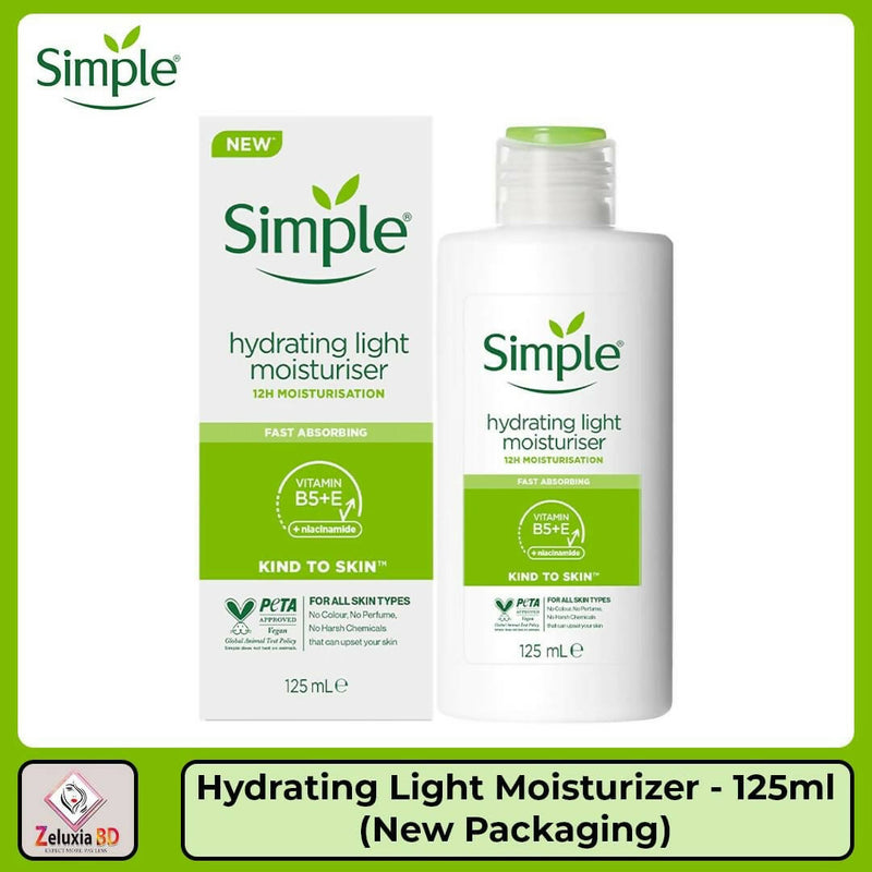 Simple light hydrating moisturiser 125ml