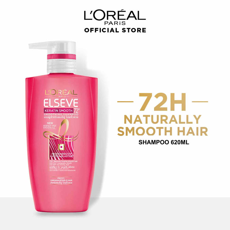 LOREAL KERATIN SMOOTH ROUGH, UNMANAGEABLE HAIR SHAMPOO 620ML