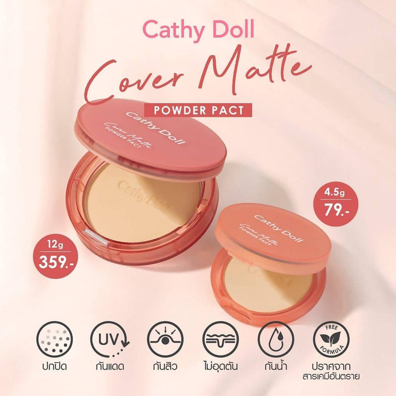 Cathy Doll Cover Matte Powder Pact SPF30 PA+++ 4.5g