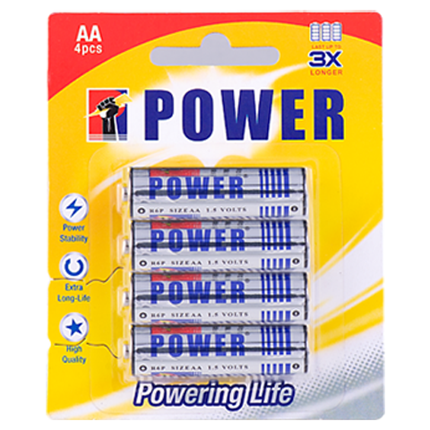 Power (R  06) Silver AA * 4 Pcs Card
