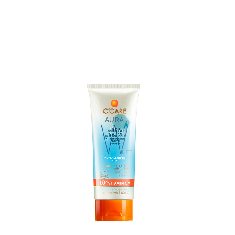 C Care Aura White Facial Cleansing Foam  (50g-100g)