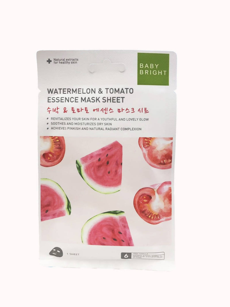 Baby Bright Watermelon & Tomato Essence Mask Sheet (20g)