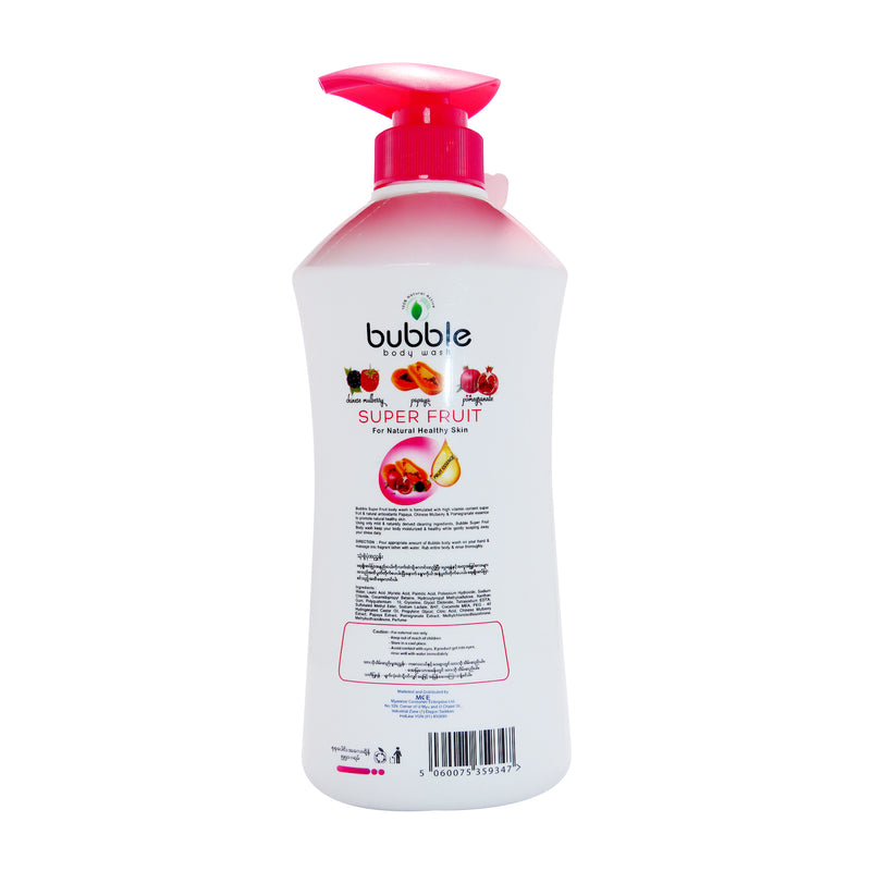 Bubble Body Wash Super Fruit Pink (550g) (10% off)