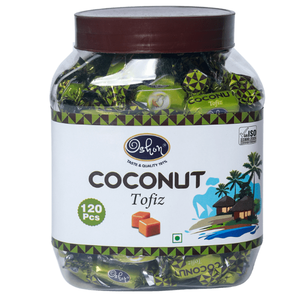 Oshon Coconut Tofiz Jar 500G  (120Pcs)