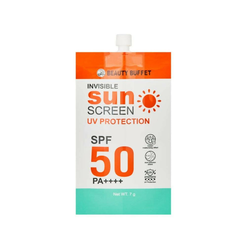 Beauty Buffet Invisible Suncreen UV Protection SPF 50 PA++++ (10Sch x7g))BOX
