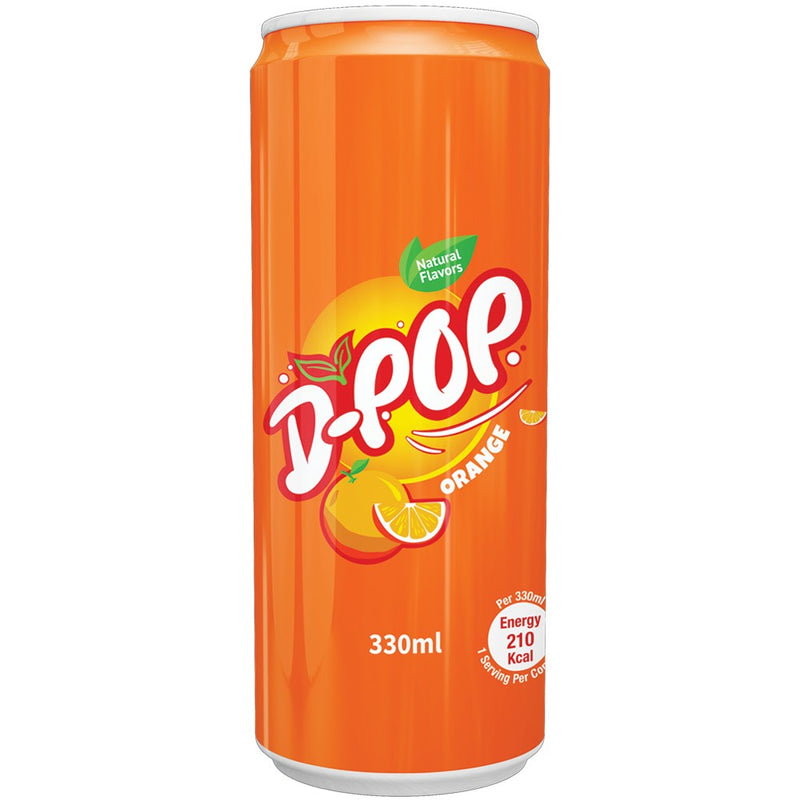 D-Pop Can 330ml All Flavour *Cola, Lemon, Orange
