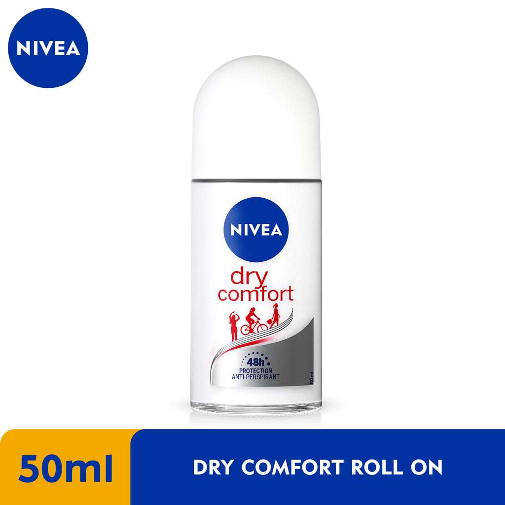 NIVEA WOMEN DEODORANT DRY COMFORT ROLL ON 50ML & 25ML