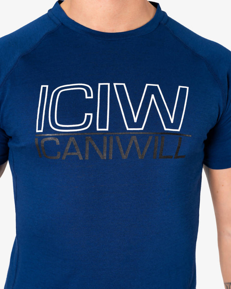 ICIW Workout Tri-Blend T-shirt Navy