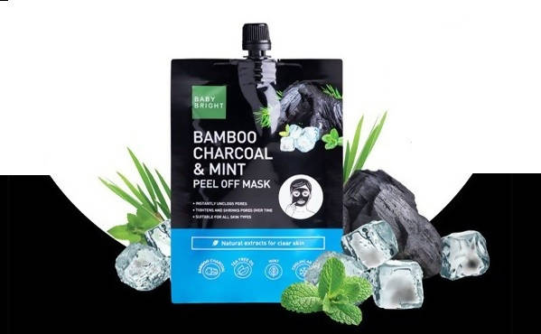 Baby Bright Bamboo Charcoal & Mint Peel Off Mask 10g