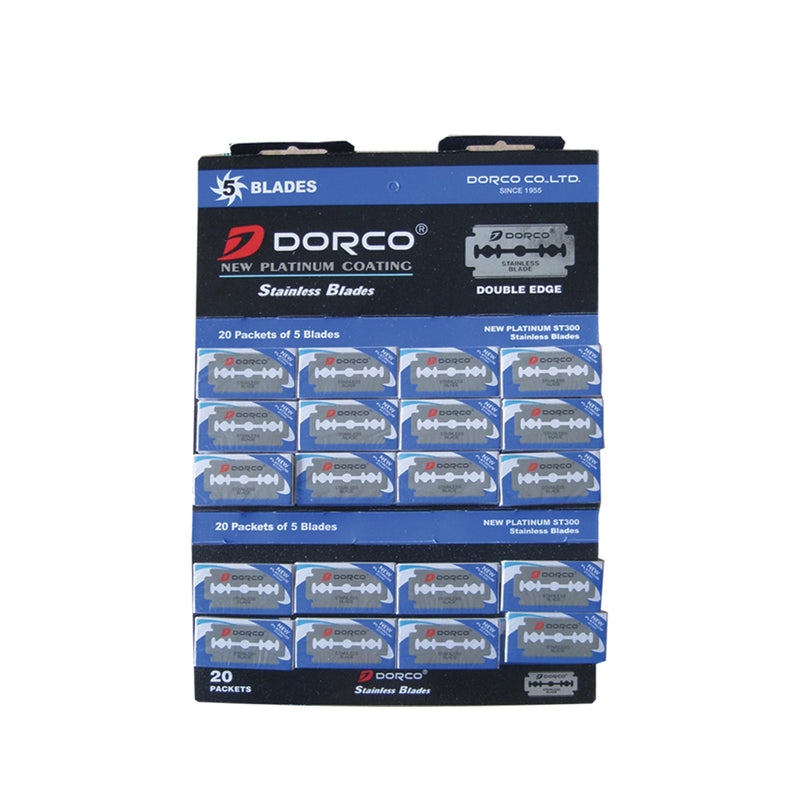 Dorco ST300-5P-Double Edge Blade Display Card