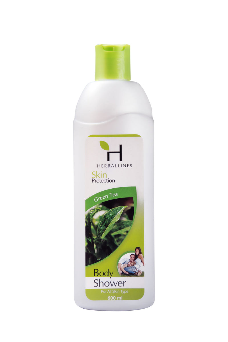 Herballines Body Shower Green Tea  600ml