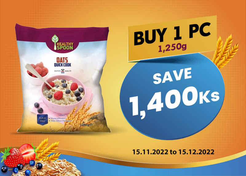 Healthy Spoon Oats Quick Cook 1.25kg (1250g)