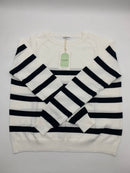 GI-ANT Striped Rib Knit Jumper (Black)