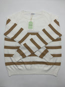 GI-ANT Striped Rib Knit Jumper (Brown)