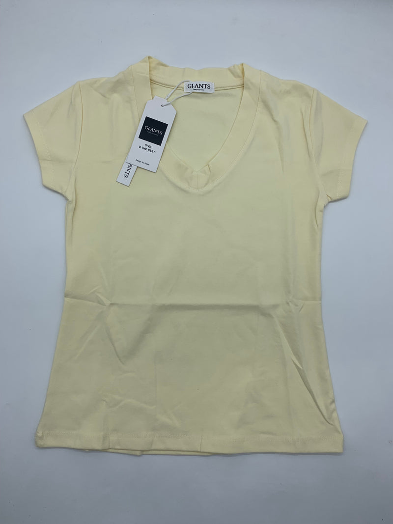 GI-ANT Basic Women Top V Neck (Cream)