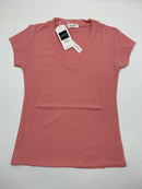GI-ANT Basic Women Top V Neck (Rubberband Pink)