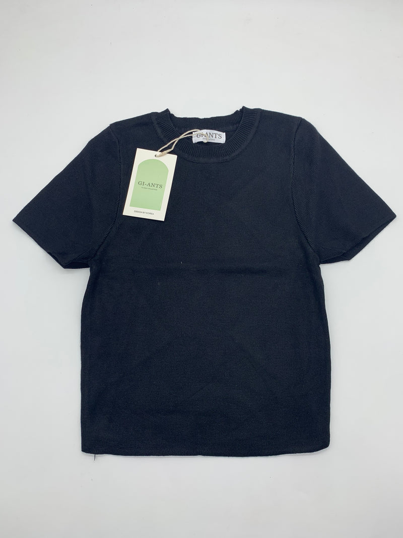 GI-ANT Basic Crop Top Knit (Black)