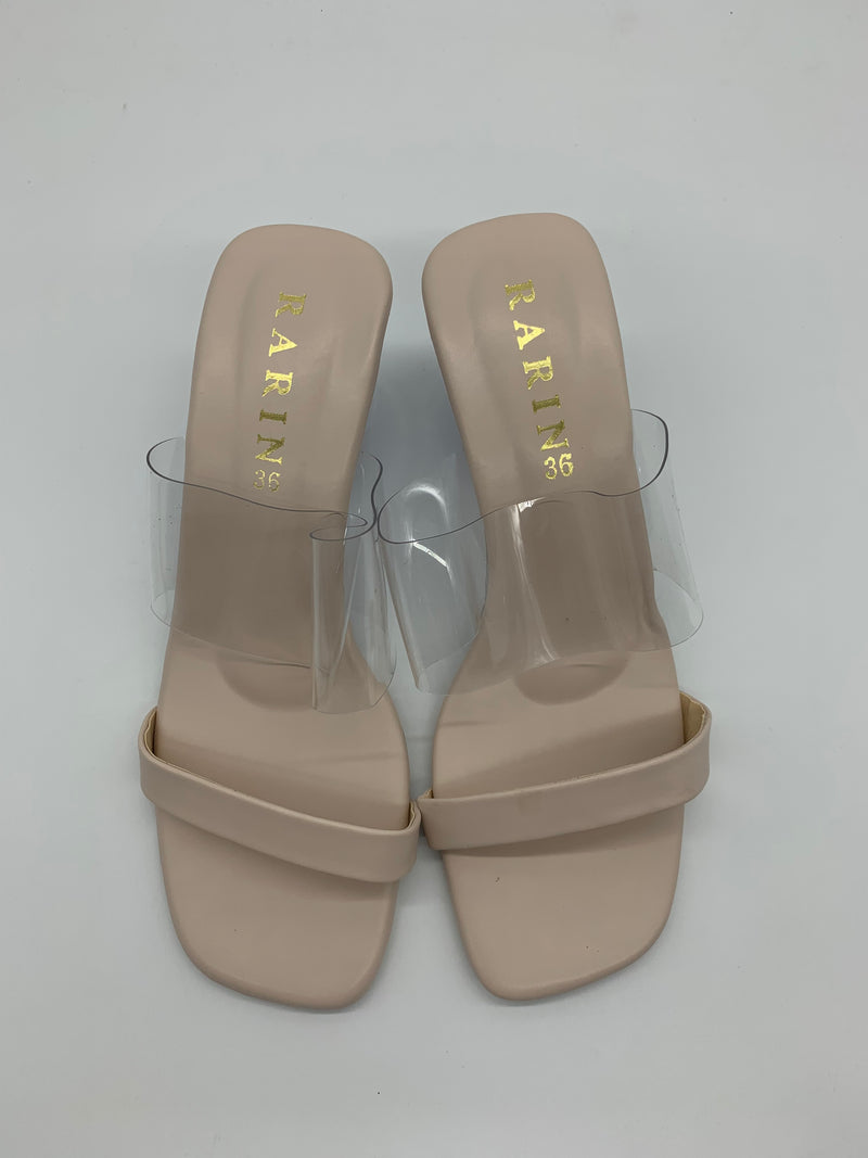Rarin Shoes Ball Heel Sandal (Cream)