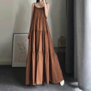 Buth's Fashion Swing Slip Dress Loose Long Dress