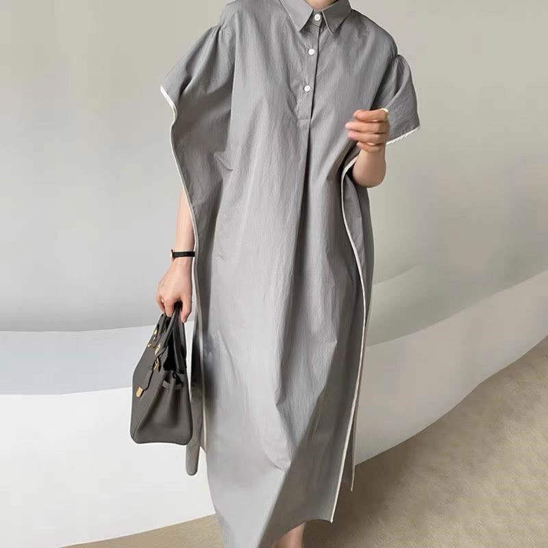 Buth's Fashion (Loose Lapel Branded Lounge Dress)