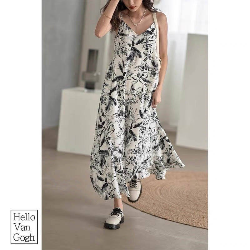Buth's Fashion Floral Printed Long Summer Dress
