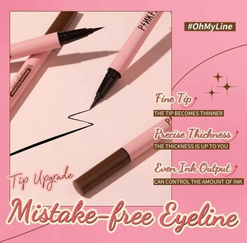 Pink flash eyeliner