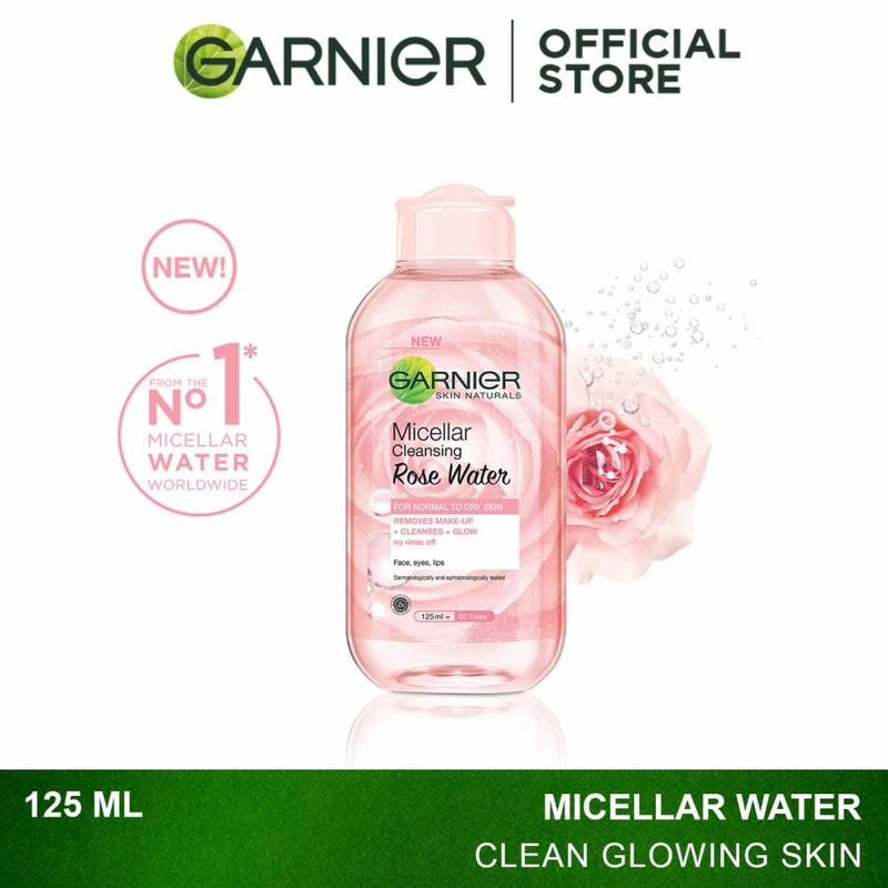 GARNIER MICELLAR CLEANSING ROSE WATER FOR NORMAL TO DRY SKIN 125ML