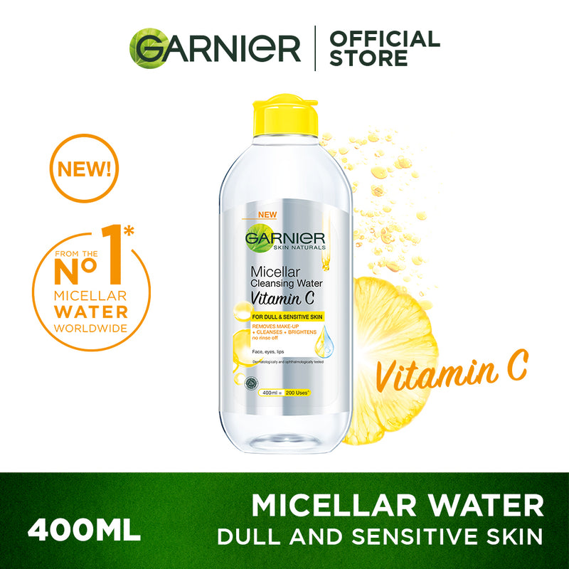 GARNIER MICELLAR CLEANSING WATER VITAMIN C FOR DULL & SENSITIVE SKIN 400ML