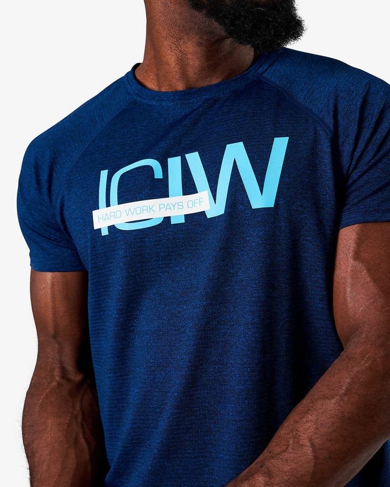 ICIW Training Mesh T-shirt Deep Blue Men
