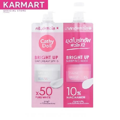Cathy Doll Bright Up Day Cream SPF15 And Bright Up Sleeping Mask 5ml+7g