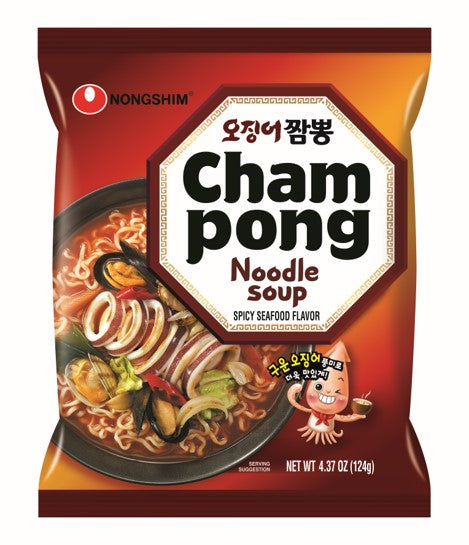NONG SHIM Cham-Pong Noodle 124g (1 Pcs)