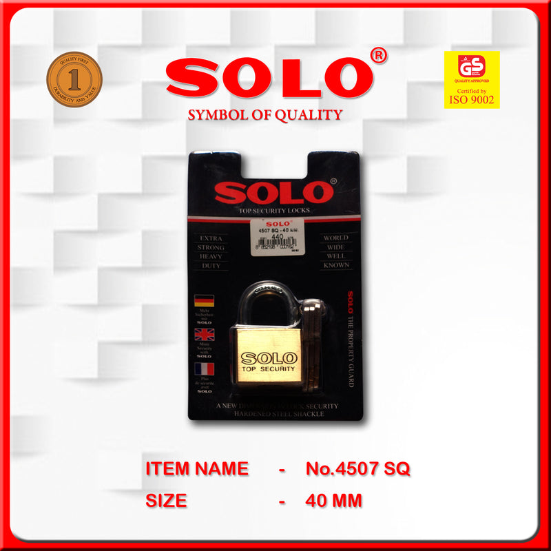 SOLO Gold Key -Short (No.4507 -40mm SQ)