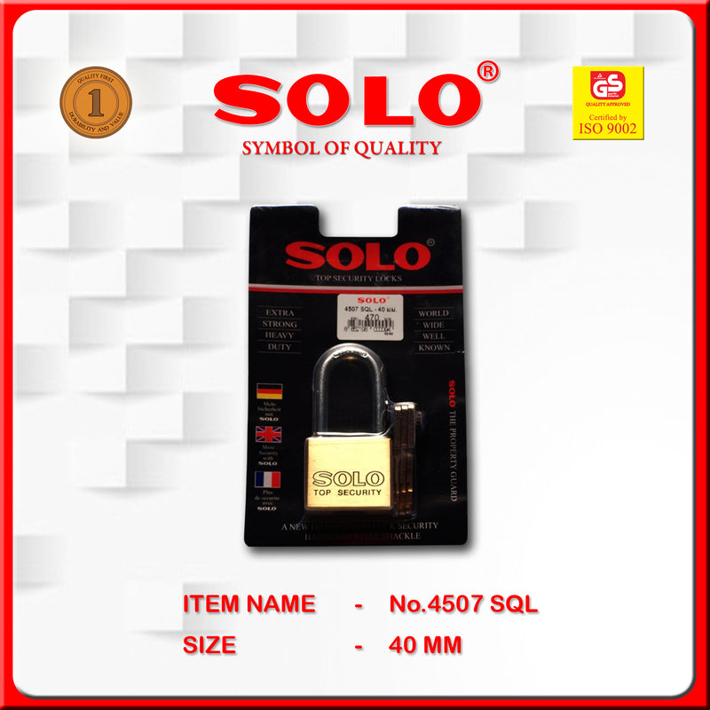 SOLO Gold Key - Long ( No.4507- 40mm SQL)