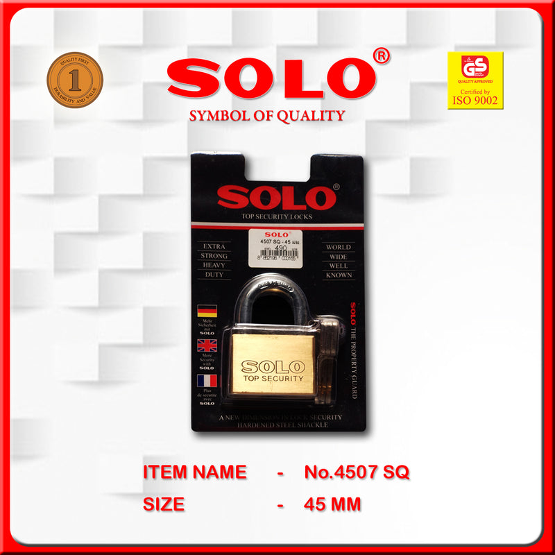 SOLO Gold Key -short (No.4507- 45mm SQ)