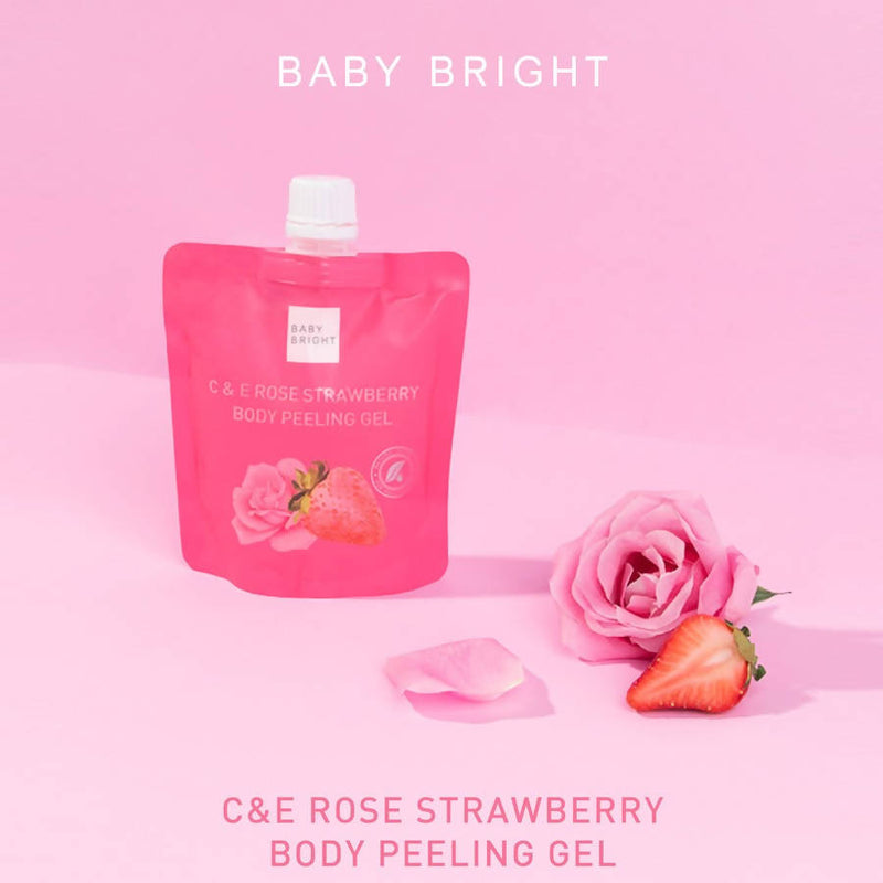 BABY BRIGHT C & E ROSE STRAWBERRY BODY PEELING GEL 200ML