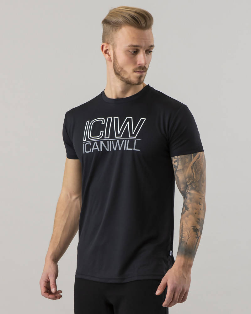 ICIW Workout Tri-Blend T-shirt ฺBlack
