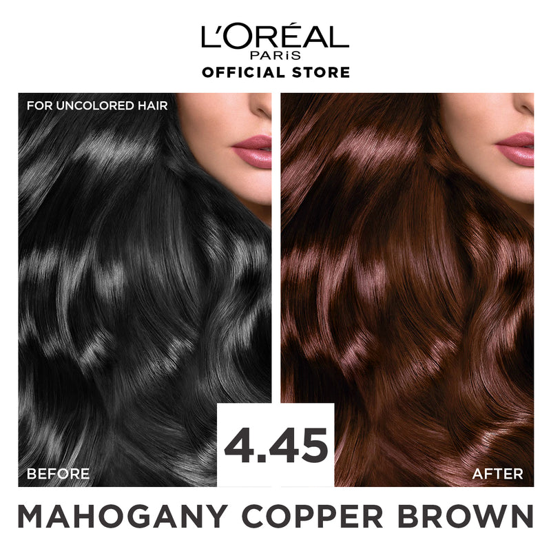 LOREAL EXCELLENCE CREME HAIR COLOR 4.45 MAHOGANY COPPER BROWN 172 ML