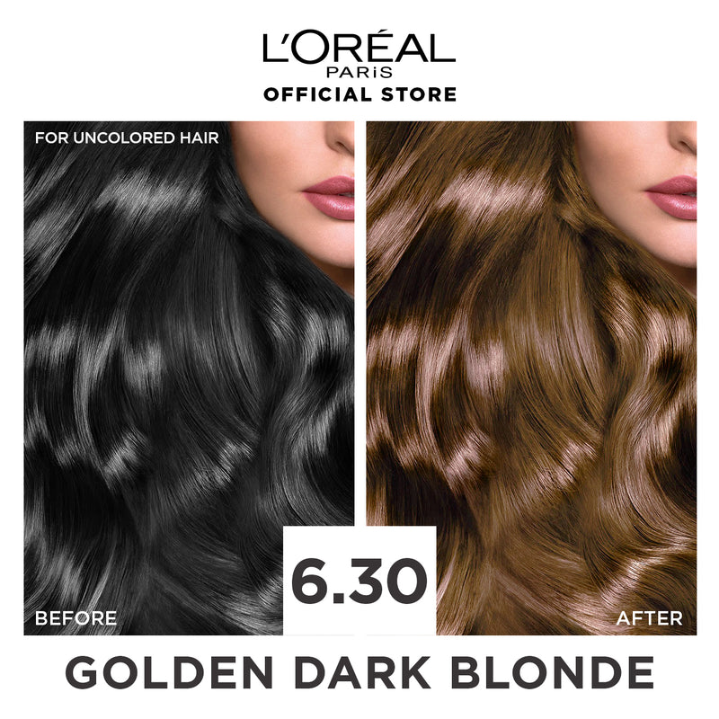 LOREAL EXCELLENCE CREME HAIR COLOR 6.30 GOLDEN DARK BLONDE 172ML