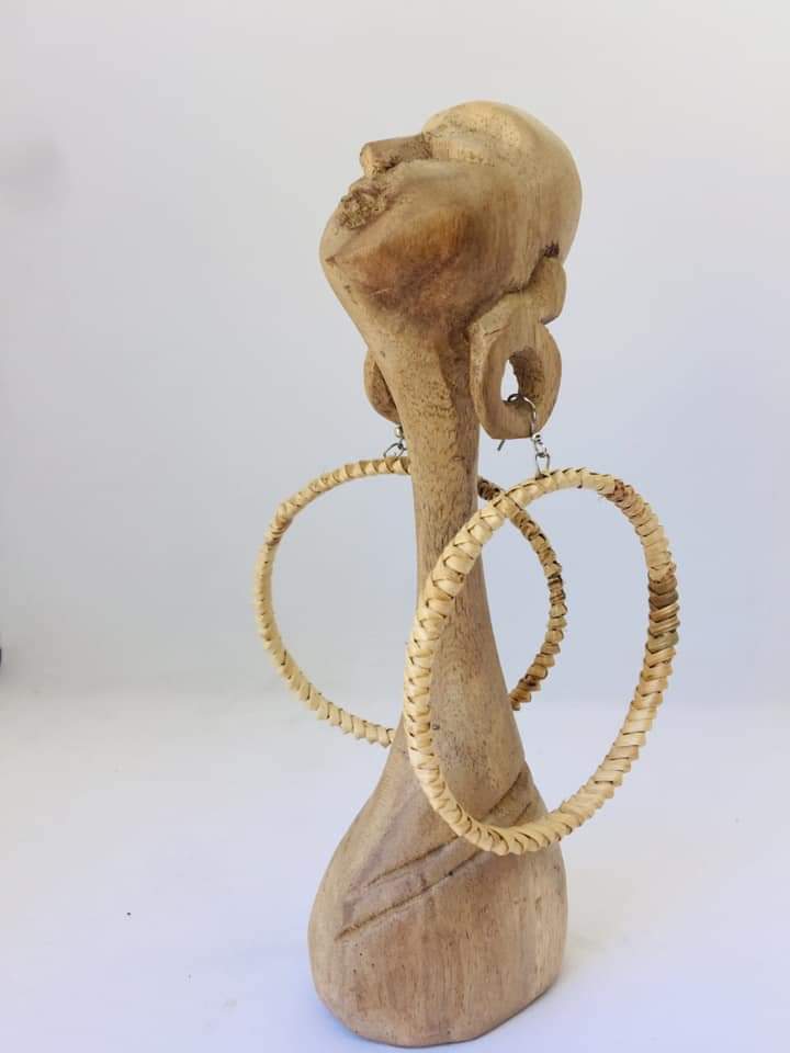 Rattan earring