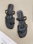 Rarin Elegant Sandals, Slender Feet( Black)