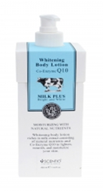 Scentio Milk Plus Whitening Q10 Body Lotion 400 ml.