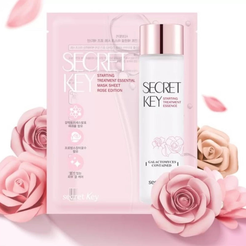 Secret Key Starting Treatment Essential Mask Sheet Rose Edition