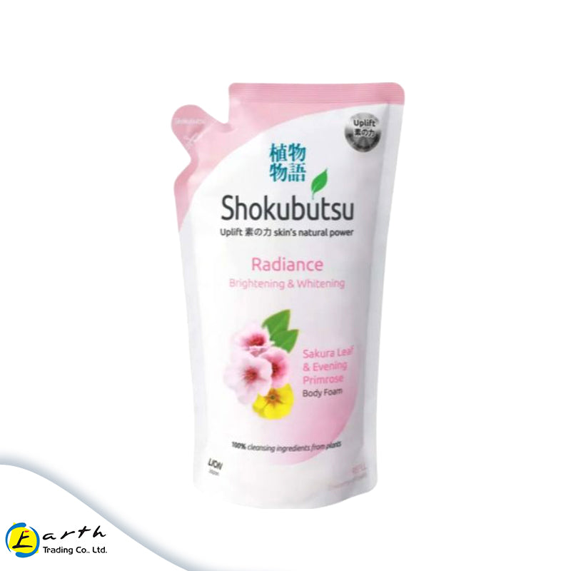 Shokubutsu Radiance Brightening & Whitening Body Foam (Sakura) 600ml Refill
