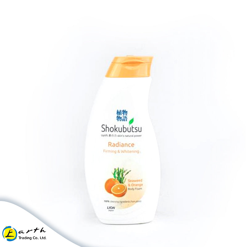 Shokubutsu Radiance Firming & Whitening Body Foam (Seaweed and Orange) 200ml