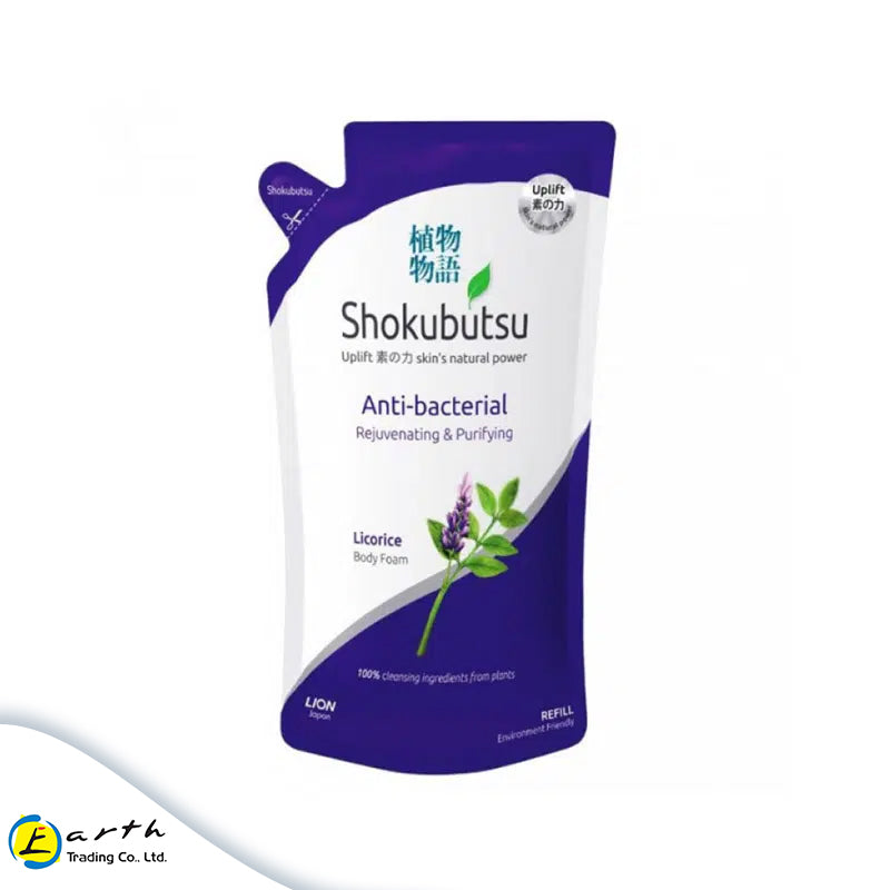 Shokubutsu Anti-Bacterial Body Foam (Licorice) 600ml refill