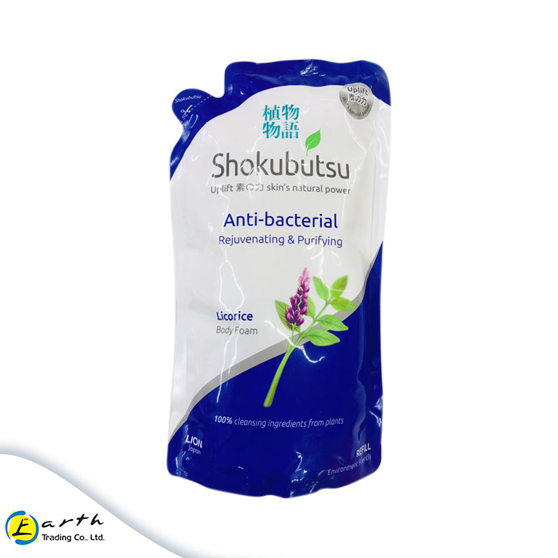 Shokubutsu Anti-Bacterial Body Foam (Licorice) 600ml refill